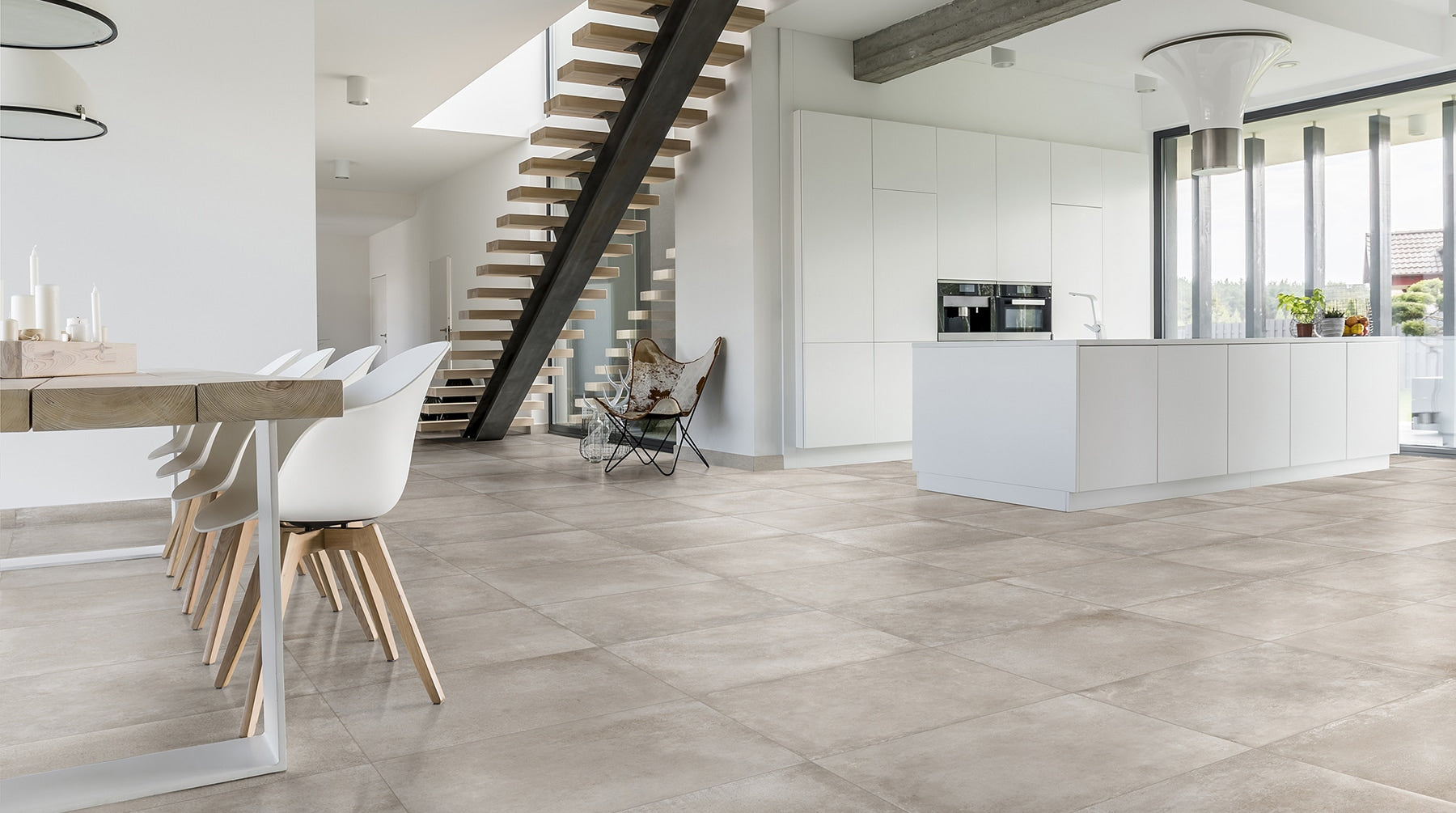LARGE FORMAT flooring installation by Superior Tile Contracting