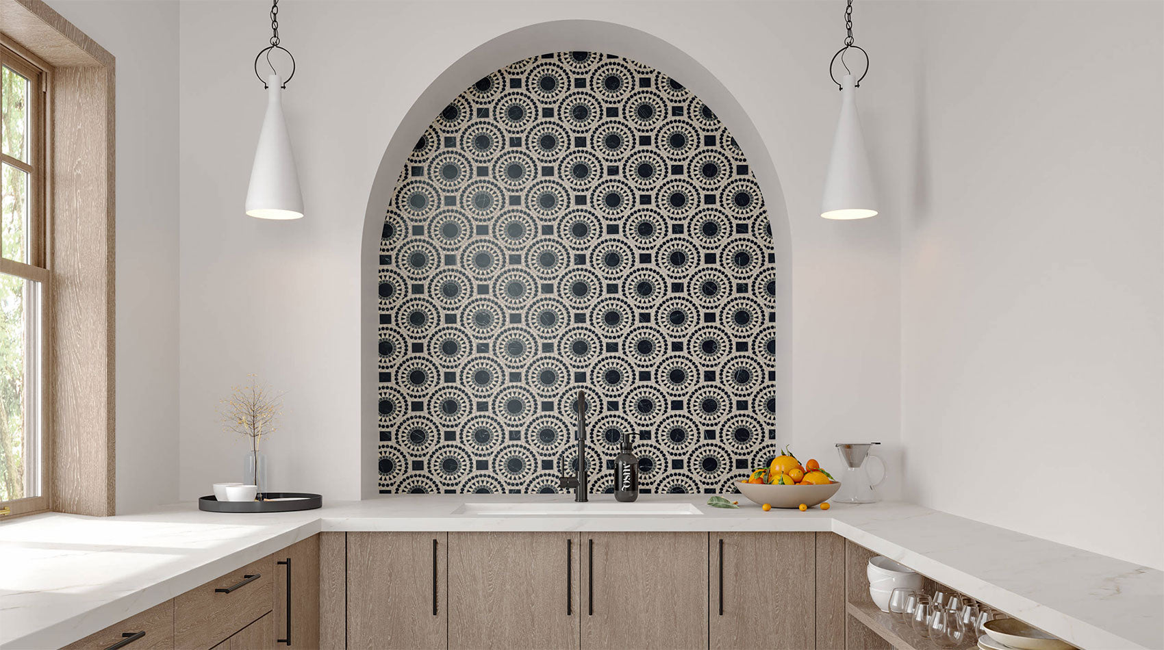 MOSAIC TILING flooring installation by Superior Tile Contracting