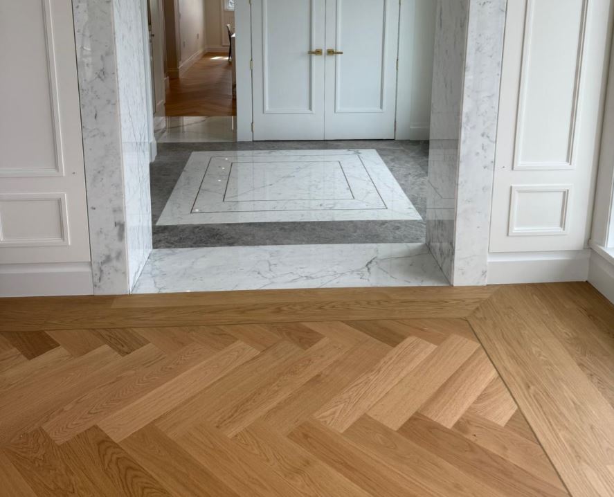 Residential tile and flooring installation in Vancouver home